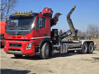 Hook lift truck, Crane truck VOLVO FMX 420 6X4 / HIAB 144B-hiduo / hook system: picture 3