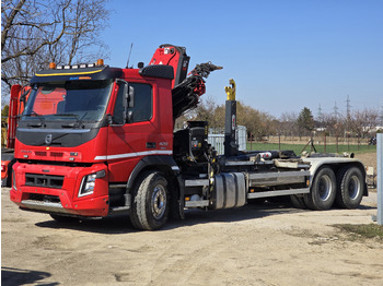 Hook lift truck, Crane truck VOLVO FMX 420 6X4 / HIAB 144B-hiduo / hook system: picture 2
