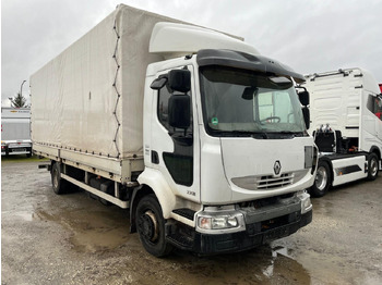 Curtainsider truck RENAULT Midlum 220
