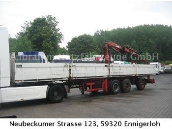 Dropside/ Flatbed semi-trailer Ackermann PS 24/12,5 E mit MKG 150: picture 1