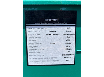New Generator set Cummins KTA19-G3 - 500 kVA Generator - DPX-18807-O: picture 4