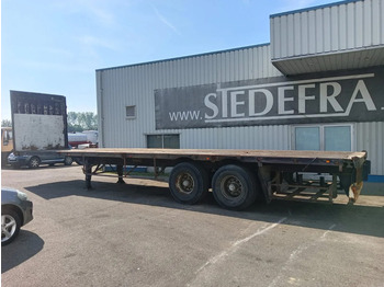Dropside/ Flatbed semi-trailer Fruehauf 2 Axle Fruehauf , Flat trailer , Drum Brakes: picture 2