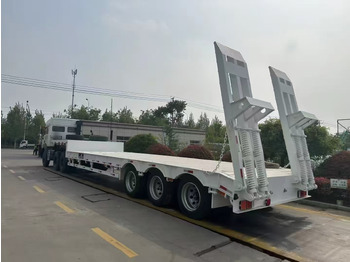 New Low loader semi-trailer ZHICHENG Semi Flat Bed Low Bed in New or Used with 3 Axles 4 Axles: picture 2