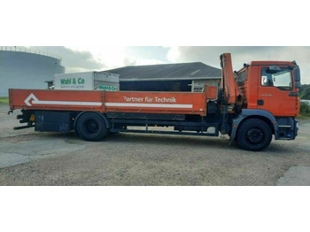 Dropside/ Flatbed truck, Crane truck MAN TG-M18.280PS Hiab 111B-2 mit Funk: picture 4