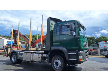 Logging truck, Crane truck MAN TGA 18.480 Holz LKW: picture 2