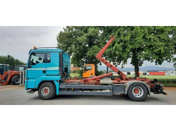 Hook lift truck, Crane truck MAN TGS 18.440 Abroller mit Funk +Kran vor: picture 4