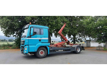 Hook lift truck, Crane truck MAN TGS 18.440 Abroller mit Funk +Kran vor: picture 5