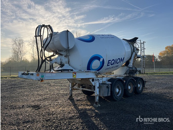 Concrete mixer semi-trailer