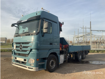 Dropside/ Flatbed truck, Crane truck 2012 Mercedes-Benz Actros 930.20 2012 HMF 3000-K3 Articulated Bo ... Flatbed Truck with Crane: picture 2 Dropside/ Flatbed truck, Crane truck 2012 Mercedes-Benz Actros 930.20 2012 HMF 3000-K3 Articulated Bo ... Flatbed Truck with Crane: picture 2
