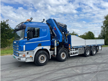 Crane truck Scania P124-400 124 with hiab 550 crane with jib, excellent condition: picture 3