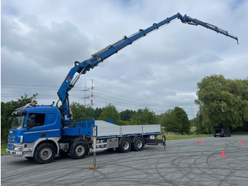 Crane truck Scania P124-400 124 with hiab 550 crane with jib, excellent condition: picture 2