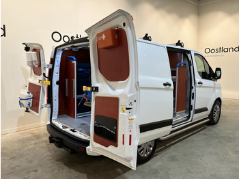 Small van Ford Transit Custom 340 2.0 TDCI L1H1 Trend 130 PK Servicebus / Sortimo Inrichting / Euro 6 / Schuifdeur L + R / 220V. / Airco / Cruise Control / PDC / CarPlay / Trekhaak / Navigatie /: picture 2