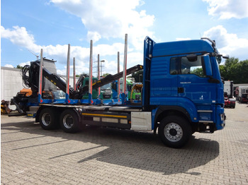 Logging truck, Crane truck MAN 26.510 mit KESLA 2112 Holzkran+Kabine+Greifer: picture 3