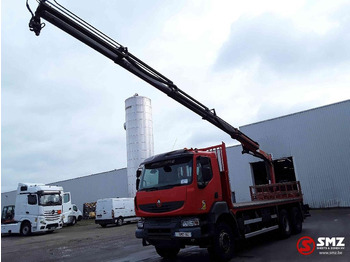 Dropside/ Flatbed truck, Crane truck Renault Kerax 380: picture 4