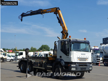 Hook lift truck, Crane truck Iveco Trakker 410 6X4 Effer CRANE 175/2S Manual 20 Tonnes EEV: picture 3