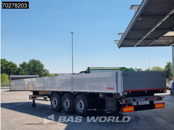 New Dropside/ Flatbed semi-trailer Kögel S24-1 OPEN Liftachse Bordwände: picture 2