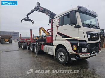 Logging truck, Crane truck MAN TGX 26.580 6X4 Jonsered 2490 HolzKran Retarder Hiab Crane Big-Axle Euro 6: picture 3
