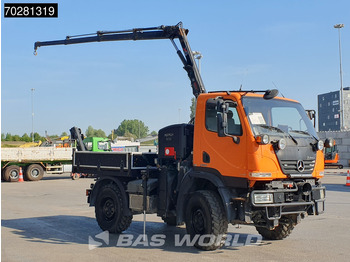 Dropside/ Flatbed truck, Crane truck Mercedes-Benz U20 4X4 Hiab 022D-3 HIDUO Kran Crane Hydraulic Euro 5: picture 3
