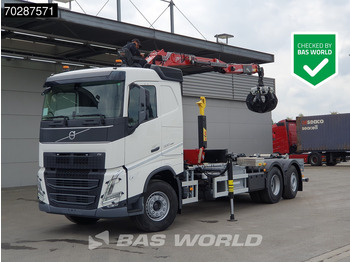 New Hook lift truck, Crane truck Volvo FH 500 6X2 Penz Crane 15Z9.50R HYVA 20-57-S Hooklift Lift+steering Automatic Euro 6: picture 3