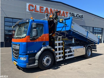 Tipper, Crane truck DAF FA LF 230 Euro 6 Palfinger 18 Tonmeter laadkraan Just 6.783 km!: picture 4