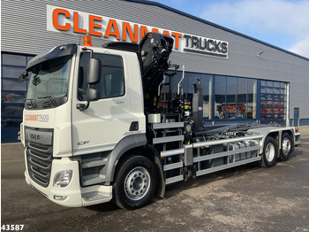 Hook lift truck, Crane truck DAF FAN CF 430 Hiab 25 Tonmeter laadkraan: picture 2