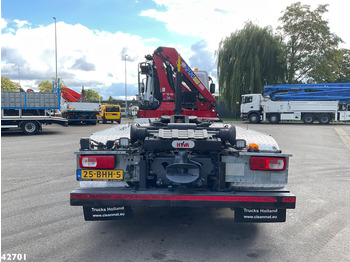 Hook lift truck, Crane truck DAF FAQ CF 400 8x2 Euro 6 HMF 21 Tonmeter laadkraan: picture 3