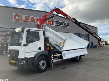 Tipper, Crane truck MAN TGM 18.320 Euro 6 Fassi 13 Tonmeter laadkraan NEW AND UNUSED!: picture 2