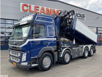 Tipper, Crane truck Volvo FM 500 Euro 6 HMF 50 Tonmeter laadkraan + Fly-Jib: picture 2