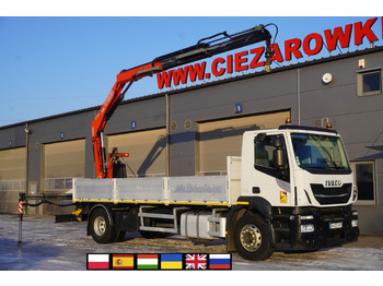 Leasing of IVECO Stralis 19.310 4x2 E6 / 100 tho. kilometers! / FASSI F135A.0.22 / 430 MTH! / remote control / rotator / 16 EPAL flatbed IVECO Stralis 19.310 4x2 E6 / 100 tho. kilometers! / FASSI F135A.0.22 / 430 MTH! / remote control / rotator / 16 EPAL flatbed: picture 1