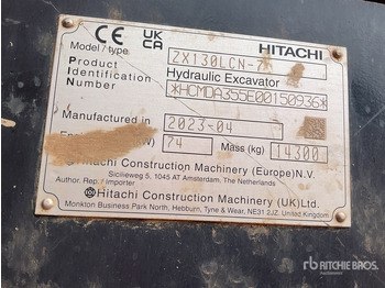 Crawler excavator 2023 Hitachi ZX130LCN-7 Tracked Excavator: picture 2