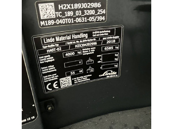 LPG forklift Linde H40T (394-02) Beverage: picture 4