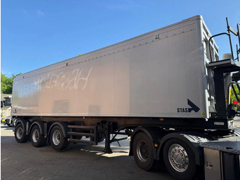 Tipper semi-trailer Stas SA345K 60m3 Vol-alu Klep/deuren 10 tons assen Liftas Stuuras Nieuwe apk tot 23-6-2026: picture 3