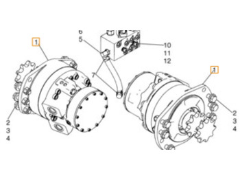 Swing motor for Construction machinery Case 87035341EX: picture 2