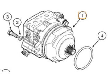 New Hydraulic motor for Construction machinery Case 87612637: picture 4