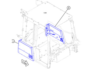 Door and parts CATERPILLAR