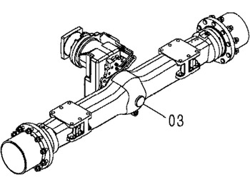 Rear axle HITACHI