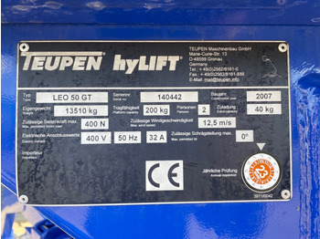 Articulated boom, Spider lift Teupen Leo 50 GT: picture 3