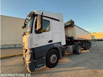 Leasing of  TRACTEUR 4X2 MERCEDES ACTROS 1845 2018 385 000 KM + BENNE ALUMINIUM SHMITZ 2016 TRACTEUR 4X2 MERCEDES ACTROS 1845 2018 385 000 KM + BENNE ALUMINIUM SHMITZ 2016: picture 1