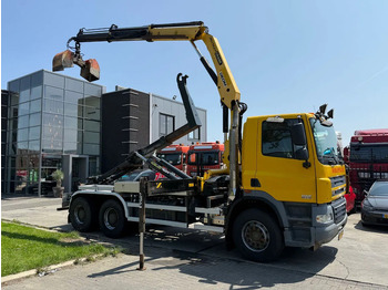 Hook lift truck, Crane truck DAF CF 85.410 6X4 - EURO 5 + PALFINGER PK15500 + REMOTE + PALFINGER HOOK: picture 2 Hook lift truck, Crane truck DAF CF 85.410 6X4 - EURO 5 + PALFINGER PK15500 + REMOTE + PALFINGER HOOK: picture 2