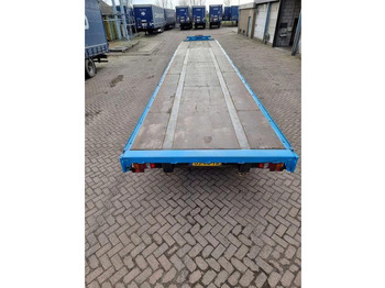 Dropside/ Flatbed trailer Van Hool 13.60 M LONG 1 M HIGH - SUPER SINGLE TIRES - DRUM BRAKES: picture 5