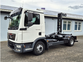 Hook lift truck MAN TGL 12.250 BL City Abrollkipper AHK Euro 6: picture 2