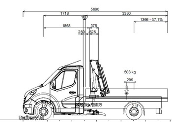 Open body delivery van RENAULT Master
