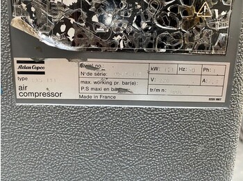 Air compressor Atlas-Copco LXS 111 1.1 kW 10 bar 125 L / min zuigercompressor met 50 liter ketel: picture 3