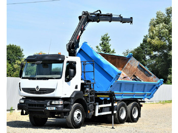 Tipper, Crane truck Renault KERAX 370 DXI* HIAB 122B-3 HIDUO/FUNK * 6x4 Renault KERAX 370 DXI* HIAB 122B-3 HIDUO/FUNK * 6x4: picture 3