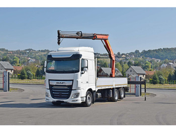 Dropside/ Flatbed truck, Crane truck DAF XF 530 Pritsche 6,30 m + PK 15500 * TOPZUSTAND: picture 2 Dropside/ Flatbed truck, Crane truck DAF XF 530 Pritsche 6,30 m + PK 15500 * TOPZUSTAND: picture 2