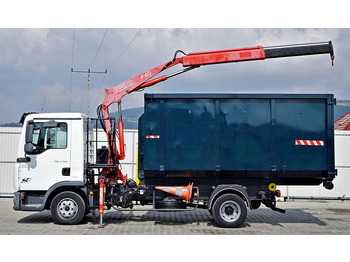 Tipper, Crane truck MAN TGL 7.150 + FASSI F60 * TOPZUSTAND: picture 5