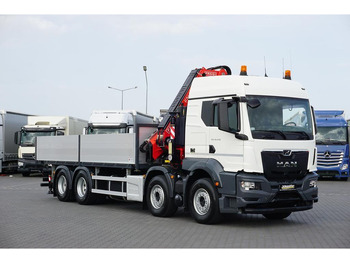 Dropside/ Flatbed truck, Crane truck MAN TGS / 35.470 / E 6 / SKRZYNIOWY + HDS / FASSI F 545 / ŁAD. 13 10: picture 2