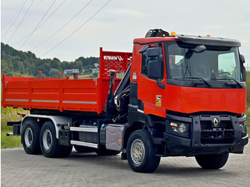 Tipper, Crane truck Renault K 380 * HIAB 144 BS - 3 HIDUO + FUNK * 6x4 * TOP: picture 4 Tipper, Crane truck Renault K 380 * HIAB 144 BS - 3 HIDUO + FUNK * 6x4 * TOP: picture 4