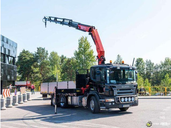 Dropside/ Flatbed truck, Crane truck Scania P270 6x2 PALFINGER PK 20002 HDS Crane Rotator: picture 3