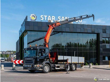 Dropside/ Flatbed truck, Crane truck Scania P270 6x2 PALFINGER PK 20002 HDS Crane Rotator: picture 4